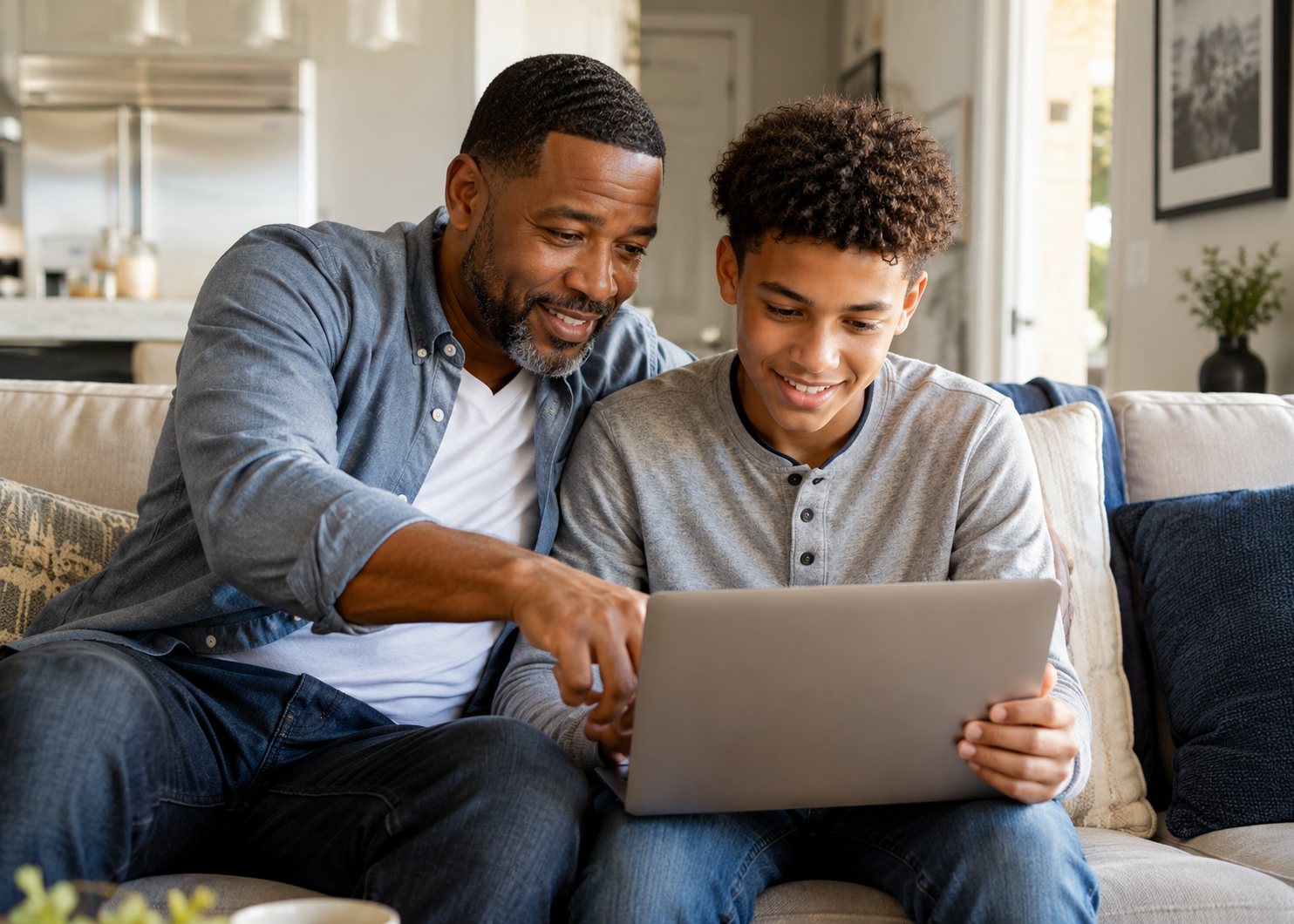 Parents monitoring student progress with ScoreAze